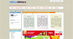 Desktop Screenshot of millionglitters.com